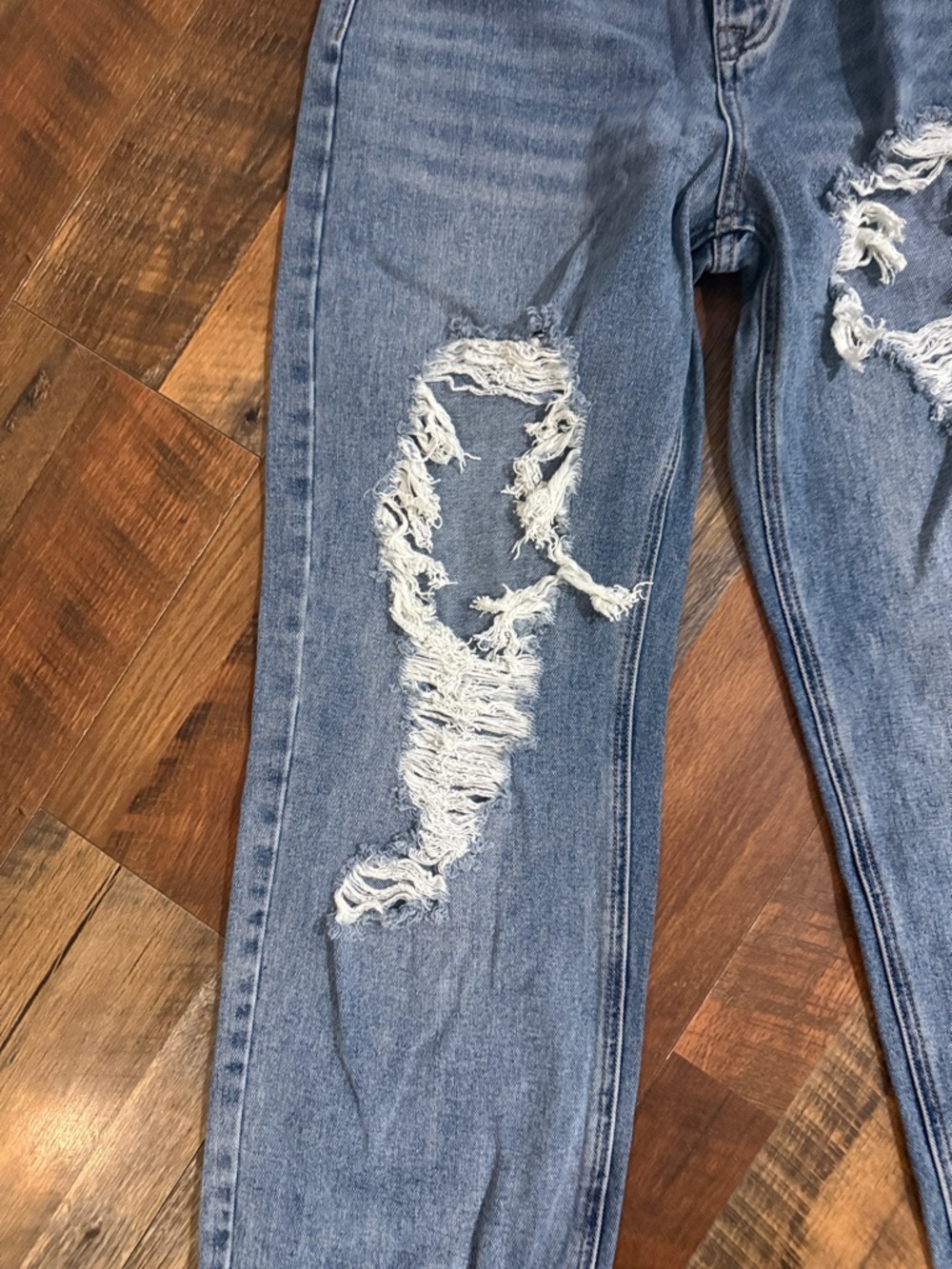 DOGMA Denim Distressed Straight Leg Jeans Size 3/25 NWT - Picture 4 of 8